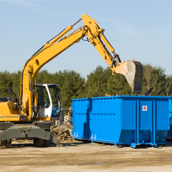 can i request a rental extension for a residential dumpster in Grant County Louisiana